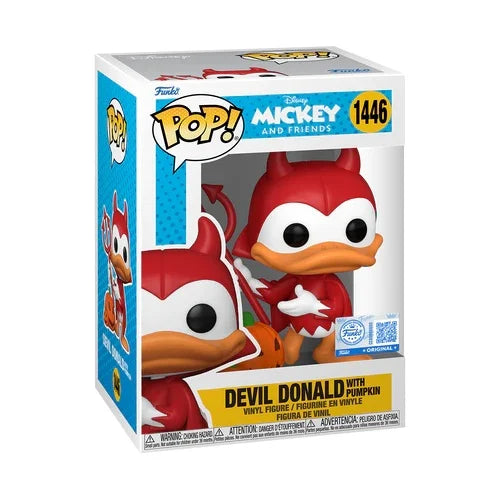 DISNEY - POP N° 1446 - Devil Donald with Chase (Black Light)