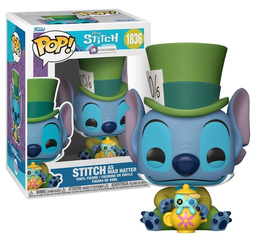 LILO & STITCH - POP Disney N° 1836 - Stitch as Mad Hatter