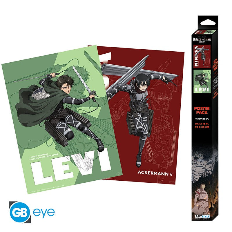 ATTACK ON TITANS - Set 1 - Set 2 posters '52x38'