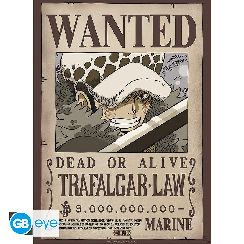 ONE PIECE - Wanted Law & Kid - Set 2 posters '52x38'