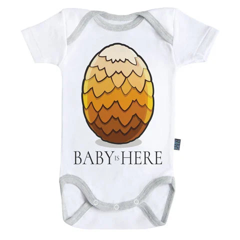 GAME OF THRONES - Baby Body - Baby is Here - Yellow (6-12 Month)