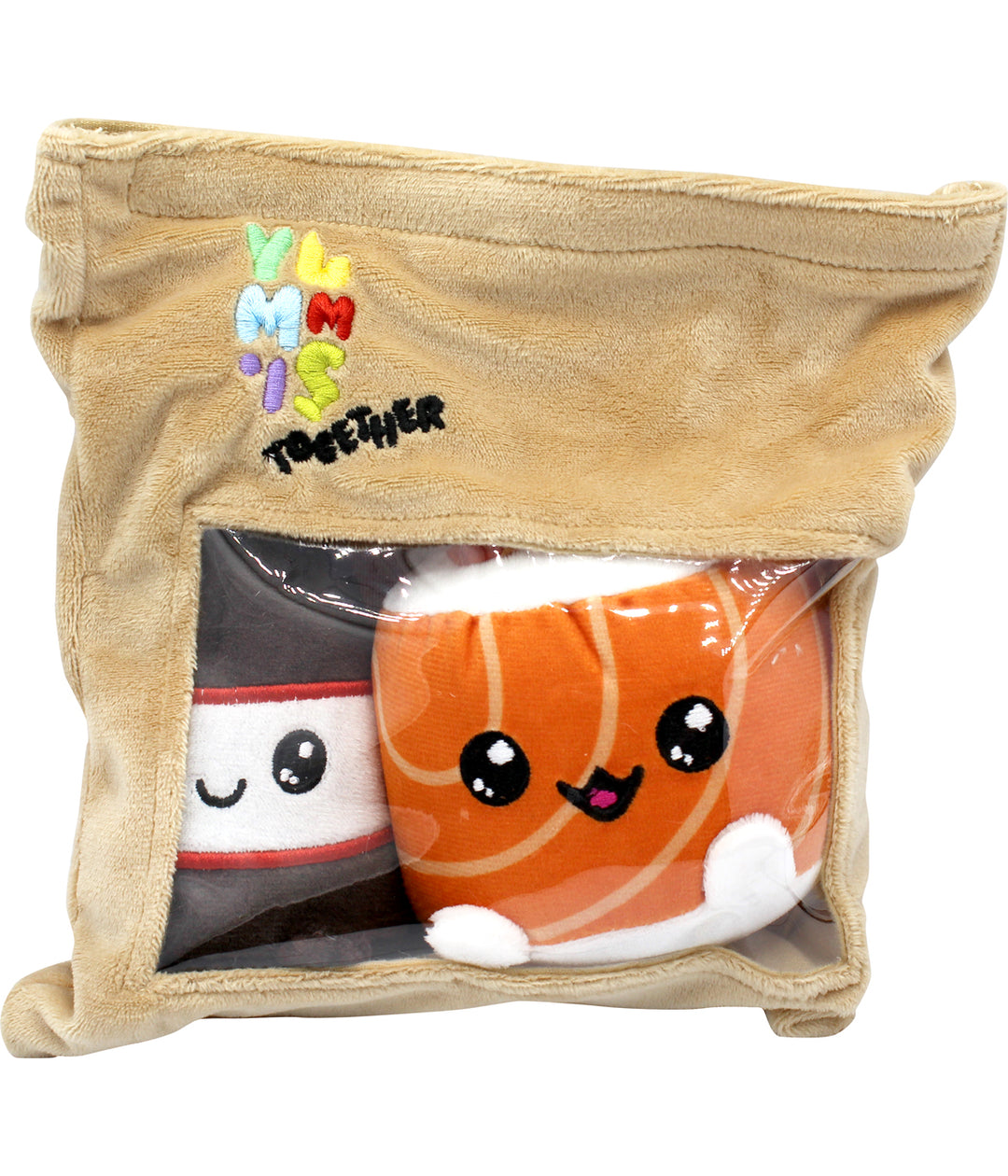 YUMMIES - Uramaki & Soya - 2 plush 15cm in plush take away bag 21x21cm