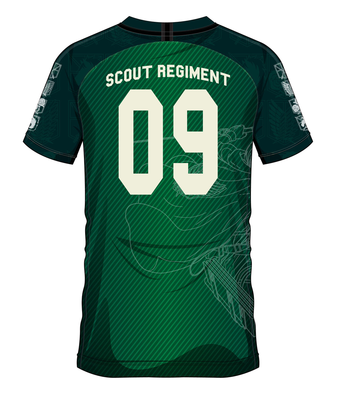 ATTACK ON TITAN - Scout Regiment 09 - Soccer Jersey Men (XXL)
