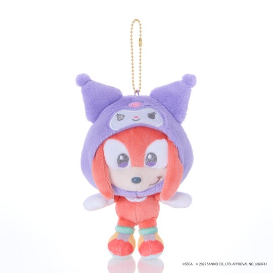 SONIC & FRIENDS X SANRIO - Knuckles x Kuromi - Mascot Plush 8cm