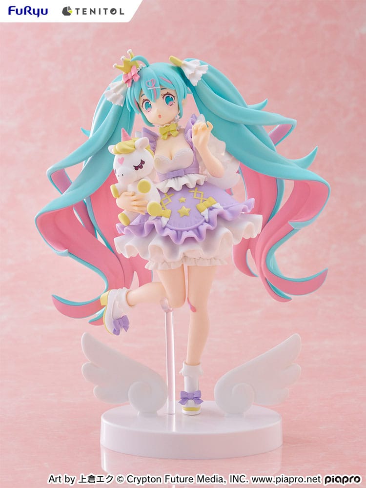 HATSUNE MIKU - Yumekawa Lavender - Statue Tenitol 21cm