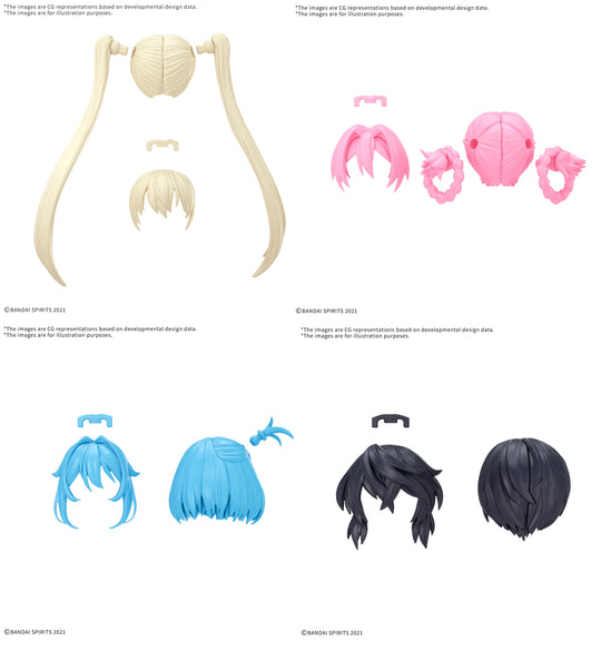 30MS - Option Hair Style Parts Vol. 13 All 4 Types - Model Kit
