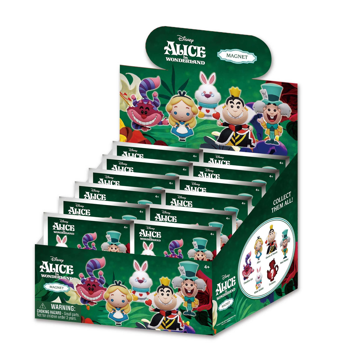 DISNEY ALICE - Serie 1 -3D Foam Magnets in blind bags (Display 12 Pcs)