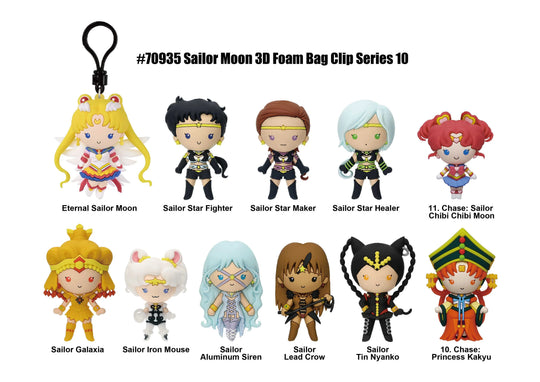 SAILOR MOON - Series 10 - 3D Foam Bag Clip (Display 24 Pcs)