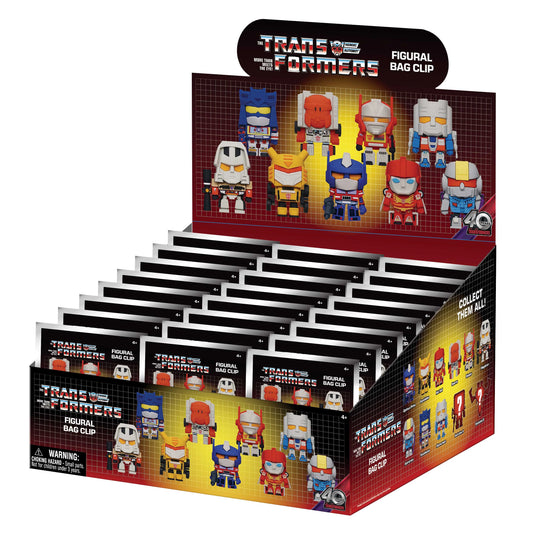 TRANSFORMERS - 40th Anniversary - 3D Foam Bag Clip (Display 24 Pcs)