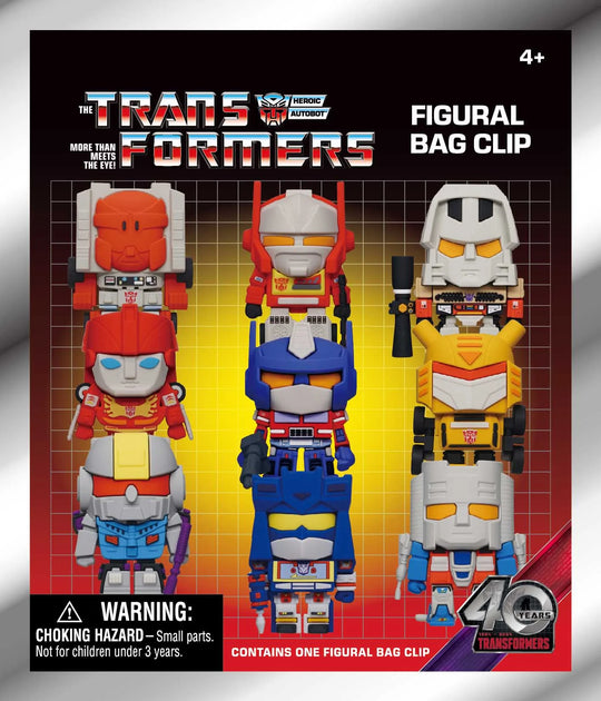 TRANSFORMERS - 40th Anniversary - 3D Foam Bag Clip (Display 24 Pcs)