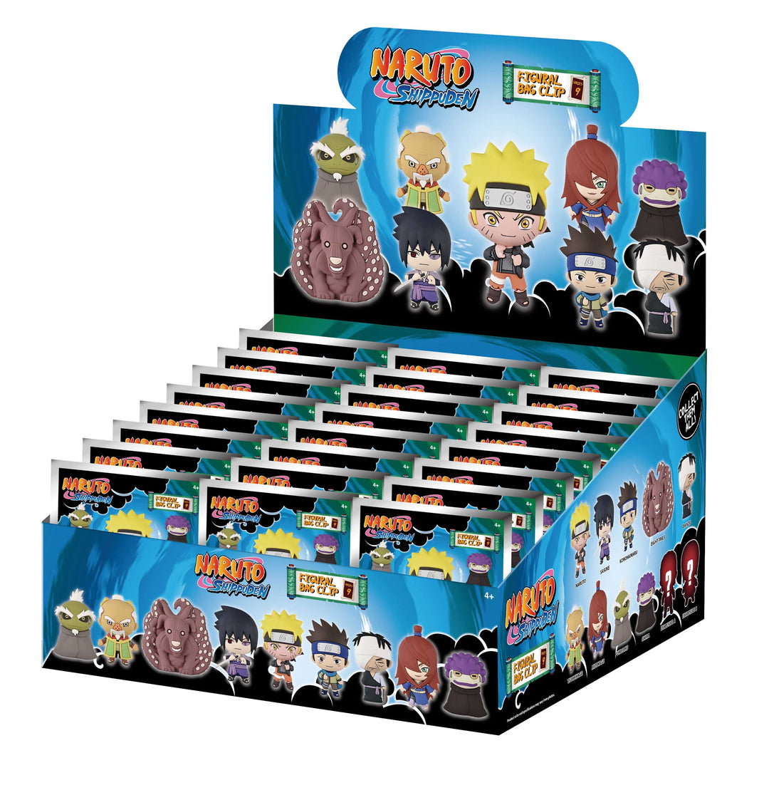NARUTO - Series 9 - 3D Foam Bag Clip (Display 24 Pcs)