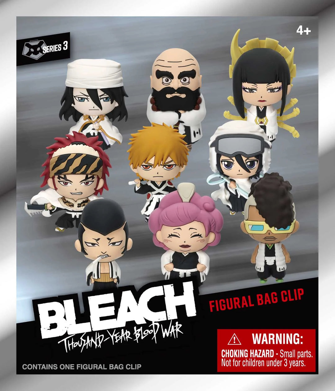 BLEACH TYBW - Series 3 - 3D Foam Bag Clip (Display 24 Pcs)