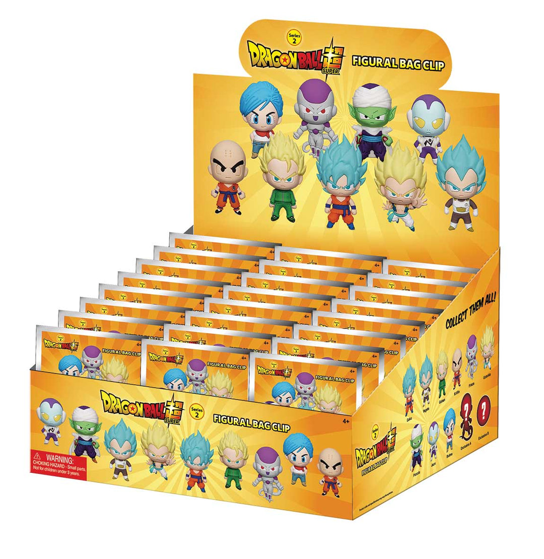 DRAGON BALL SUPER - Series 2 - 3D Foam Bag Clip (Display 24 Pcs)