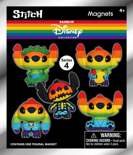 STITCH - Serie 4 - 3D Foam Magnets in blind bags (Display 12 Pcs)