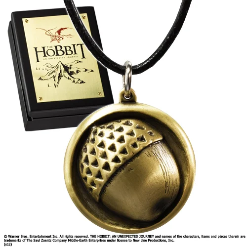 THE HOBBIT - Leather Chain Bilbo Button Pendant