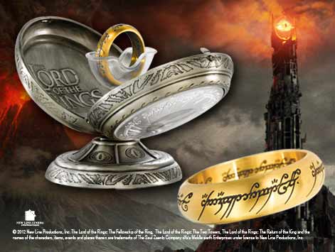 LORD OF THE RINGS - One Ring Stainless Steel - Size US 12 FR 67.5