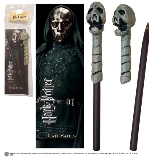 HARRY POTTER - Pen + Bookmark - Dead Eater Skull