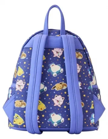 POKEMON - Sleeping Pikachu and friends - Mini Backpack LoungeFly