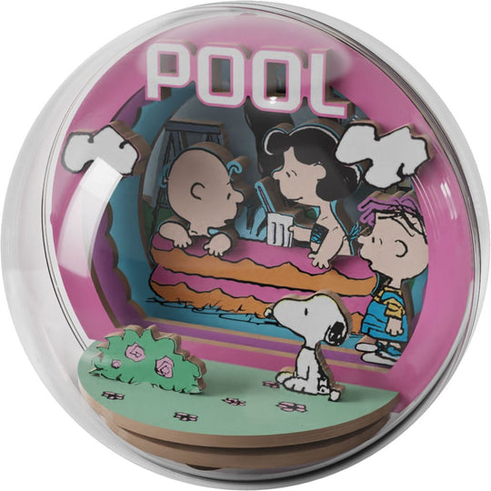 PEANUTS - Cool Pool - Wood Model Kit Globe Theater