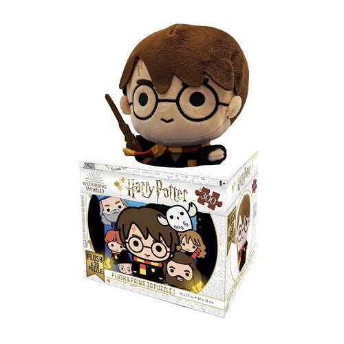 HARRY POTTER - Lenticular Puzzle 3D 300P '31x23cm' & Plush Toy