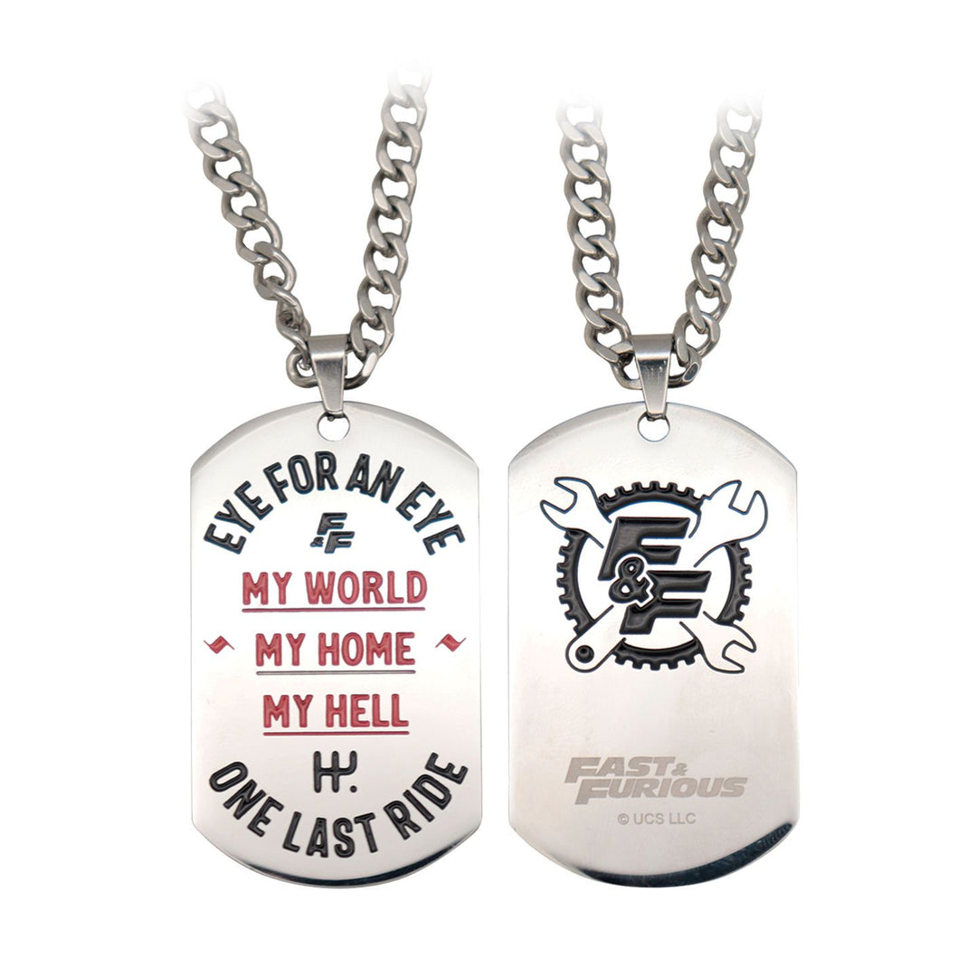 FAST & FURIOUS - Limited Edition Stainless Steel Dog Tag