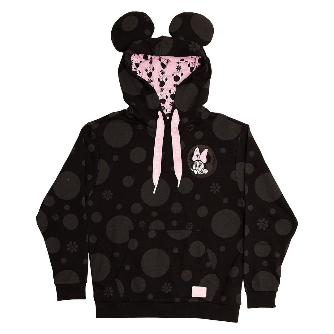 DISNEY - Minnie "Floral Rock the Dots" - Hoodie Unisex Loungefly (XL)