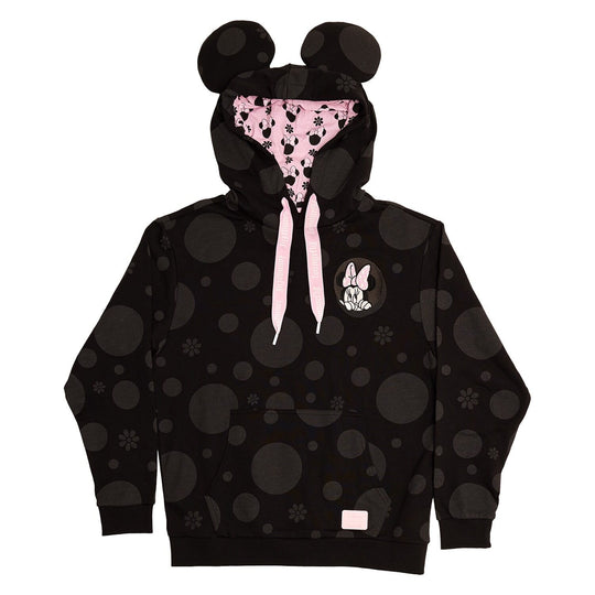 DISNEY - Minnie "Floral Rock the Dots" - Hoodie Unisex Loungefly (XL)