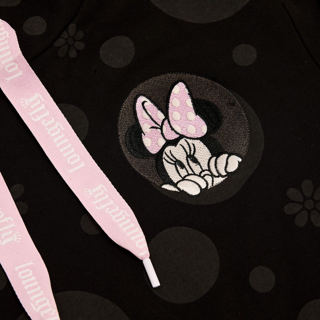 DISNEY - Minnie "Floral Rock the Dots" - Hoodie Unisex Loungefly (M)