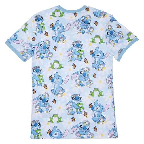 LILO AND STITCH - Springtime Stitch - T-Shirt Unisex Loungefly (XXL)
