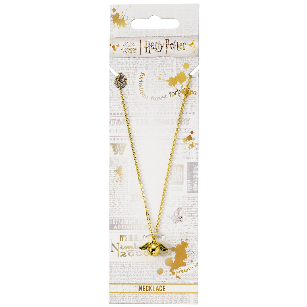 HARRY POTTER - Golden Snitch 3D - Necklace