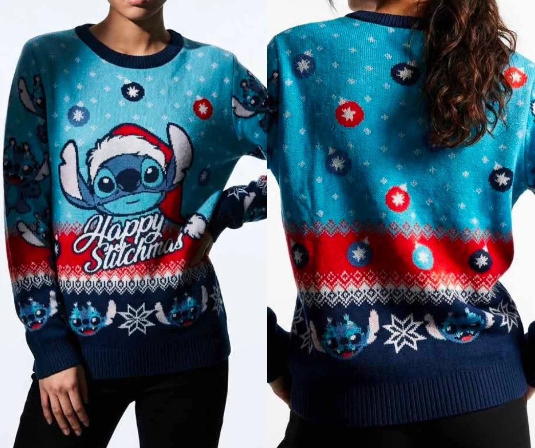 LILO & STITCH - Stitch "Happy Stitchmas"- Women Christmas Sweaters (L)