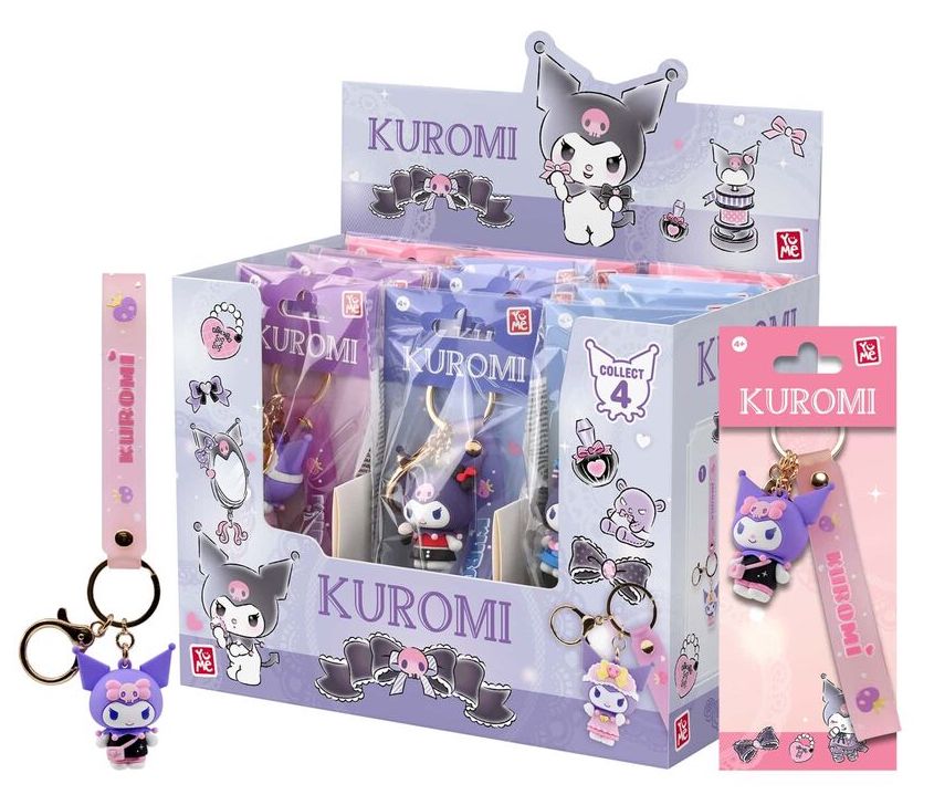 HELLO KITTY - Kuromi Outfit Series - Assort 12 Keychain 13cm Blind Box