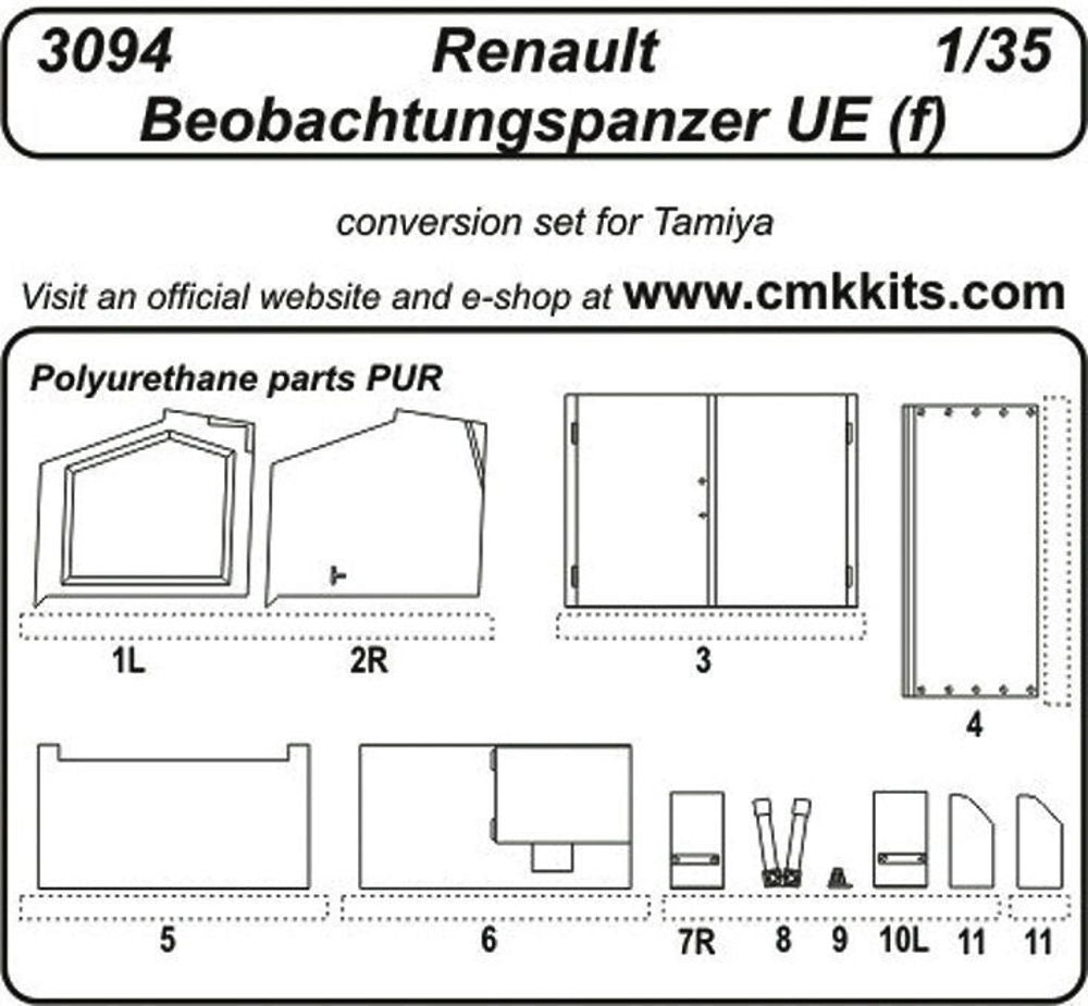 Renault Beobachtungspanzer UE (f) für Tamiya Bausatz