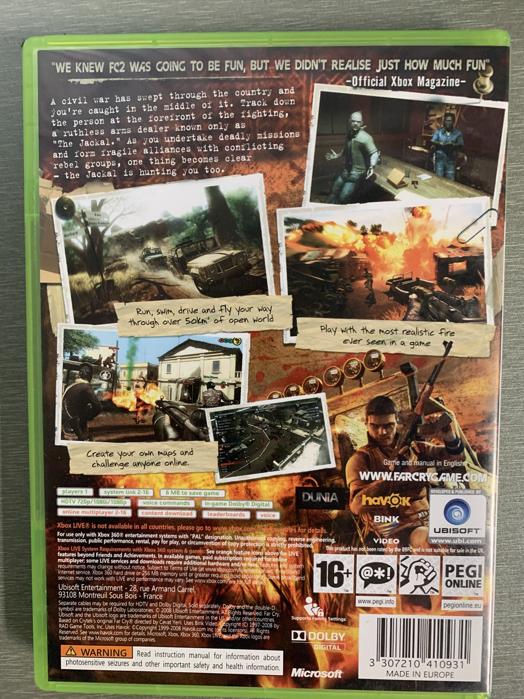Far Cry 2. Xbox 360.