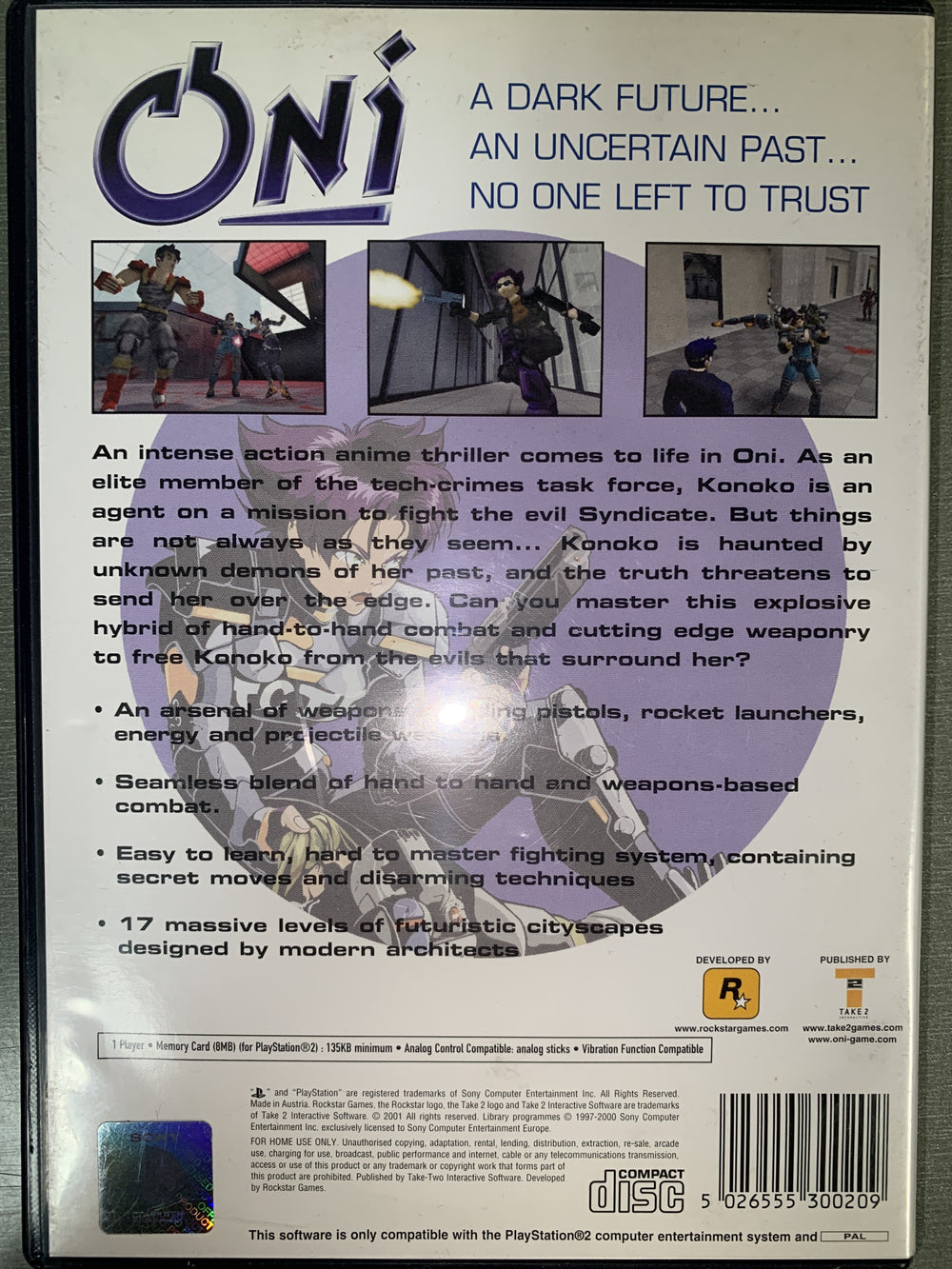 Oni. PS2.