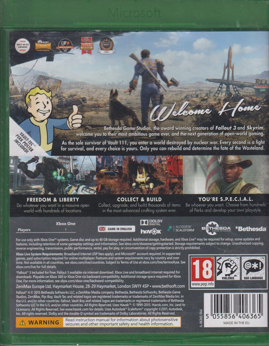 Fallout 4. Xbox One.