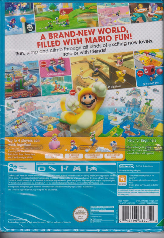 Super Mario 3D World. Wii U. Ny i plast!