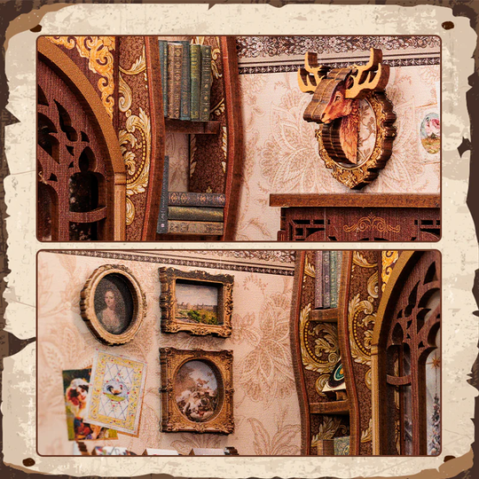 BOOK NOOK KIT - DIY - Memories Bookshop - 127pc + LED Light