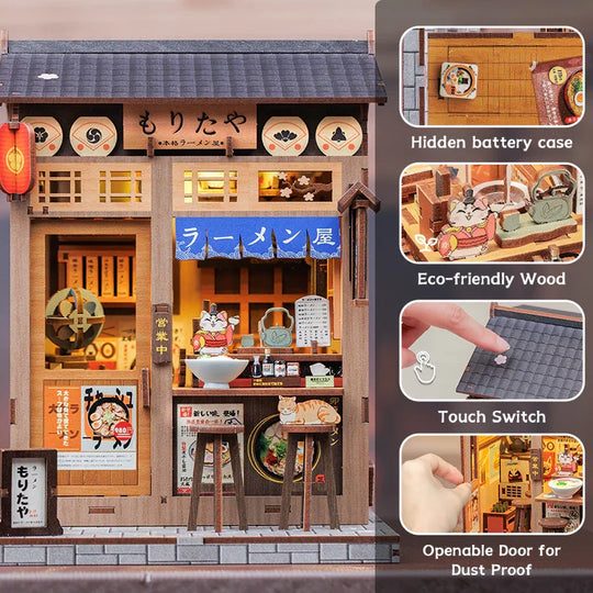 MINIATURE HOUSE - DIY- Morita-Ya - 240pc + LED Light