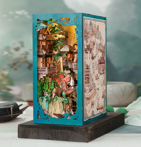 BOOK NOOK KIT - DIY - Su Dongpo's Life - 280pc + LED Light