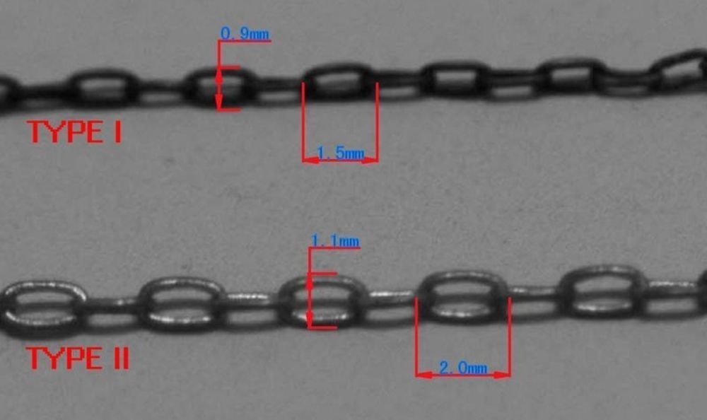 40cm universal fine chains set (2 types)