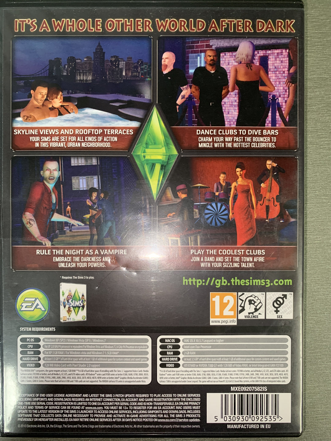 The Sims 3: Late Night. PC/Mac-spill.