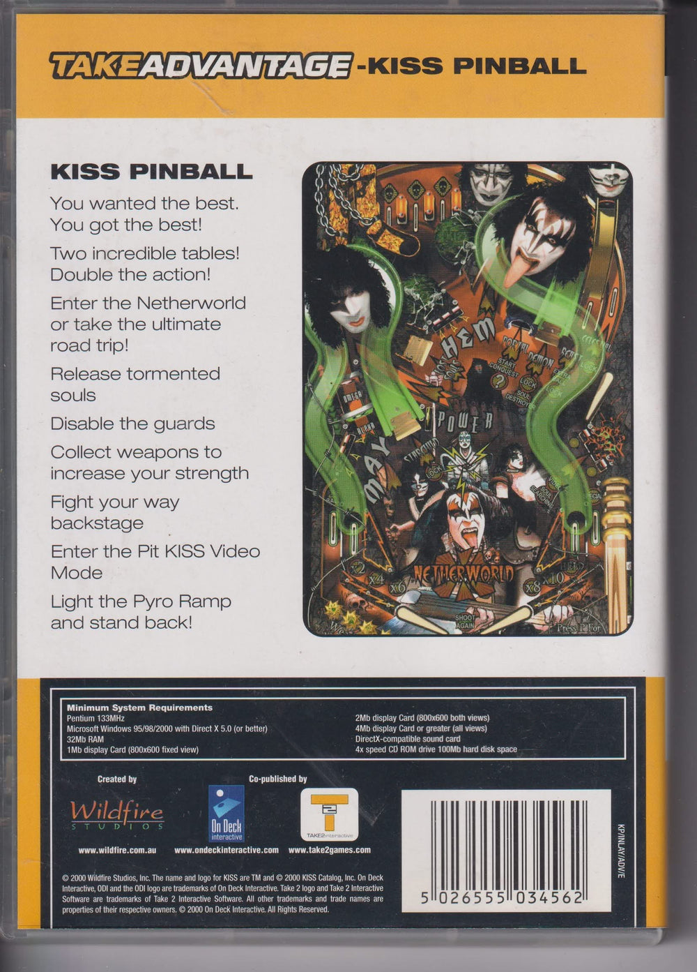 KISS Pinball. 2000. PC-spill.