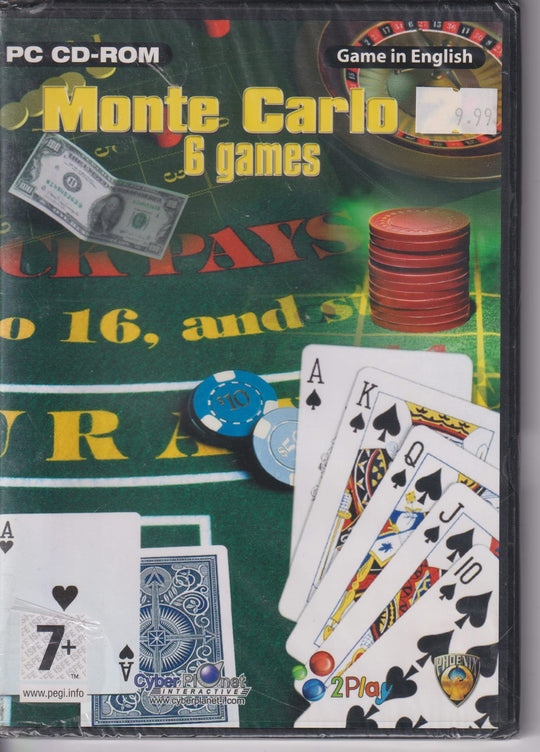 Monte Carlo 2 – 6 Games. 2007. PC-spill. Ny i plast!