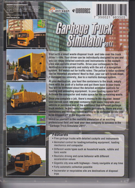 Garbage Truck Simulator 2011. PC-spill.