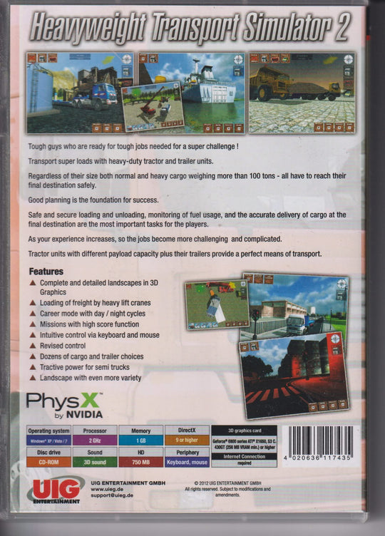 Heavyweight Transport Simulator 2. 2012. PC-spill.