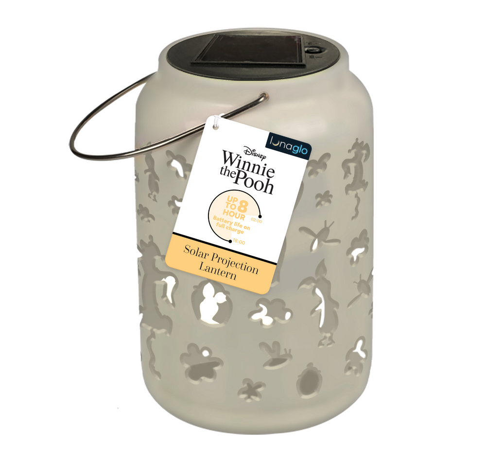 WINNIE THE POOH - 'LunaGlo' Outdoor Projection Solar Lantern