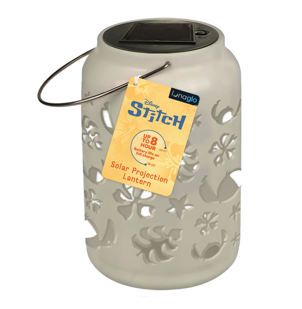 STITCH - 'LunaGlo' Outdoor Projection Solar Lantern