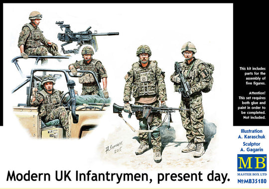 Modern UK infantrymen, present day