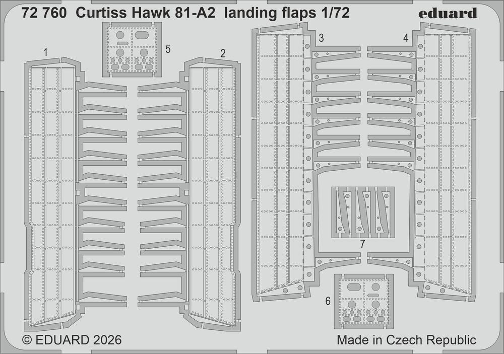 Curtiss Hawk 81-A2 landing flaps for Arma Hobby
